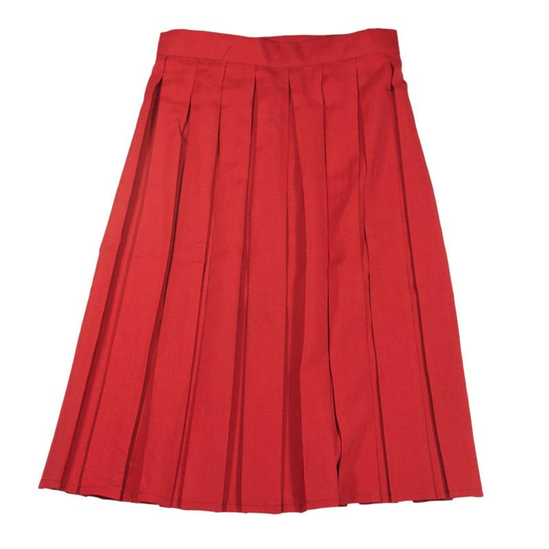 RED PLEATED SKIRT | Enbee Stores