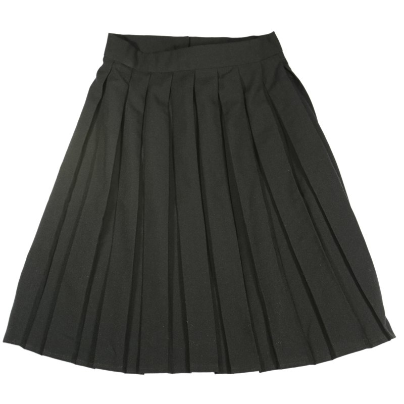 BLACK PLAIN SKIRT