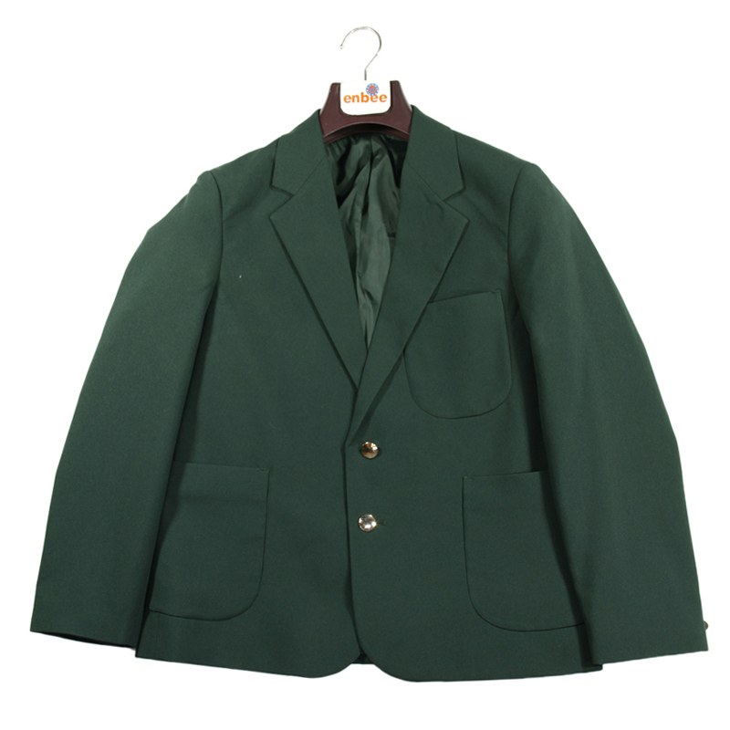 BOTTLE GREEN PLAIN BLAZER | Enbee Stores