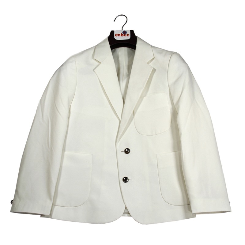 CREAM PLAIN BLAZER | Enbee Stores